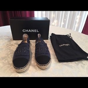 Chanel Espadrilles in Blue Denim